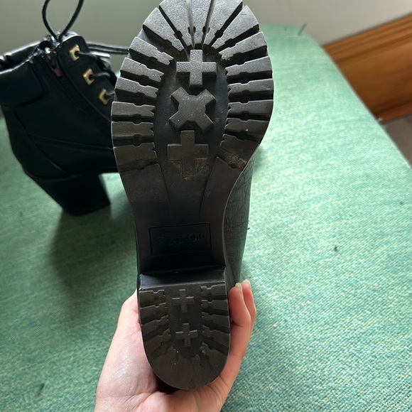 Black Zip up booties 8 - Picture 3 of 3